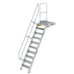 Treppe mit Plattform 60° Stufenbreite 600 mm 10...