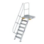 Treppe mit Plattform 60° Stufenbreite 600 mm 7 Stufen...