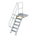 Treppe mit Plattform 60° Stufenbreite 600 mm 6 Stufen...