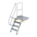 Treppe mit Plattform 60° Stufenbreite 600 mm 4 Stufen...