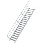 Treppe 45° Stufenbreite 1000 mm 18 Stufen Aluminium...