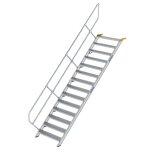 Treppe 45° Stufenbreite 1000 mm 14 Stufen Aluminium...