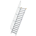 Treppe 60° Stufenbreite 1000 mm 15 Stufen Aluminium...