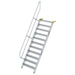 Treppe 60° Stufenbreite 1000 mm 11 Stufen Aluminium...