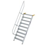 Treppe 60° Stufenbreite 1000 mm 9 Stufen Aluminium...