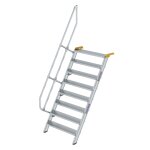 Treppe 60° Stufenbreite 1000 mm 8 Stufen Aluminium...