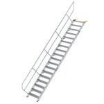 Treppe 45° Stufenbreite 800 mm 18 Stufen Aluminium...