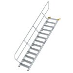 Treppe 45° Stufenbreite 800 mm 13 Stufen Aluminium...