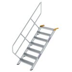 Treppe 45° Stufenbreite 800 mm 7 Stufen Aluminium...