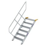 Treppe 45° Stufenbreite 800 mm 6 Stufen Aluminium...