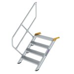 Treppe 45° Stufenbreite 800 mm 4 Stufen Aluminium...