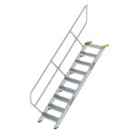 Treppe 45° Stufenbreite 600 mm 9 Stufen Aluminium...