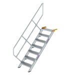 Treppe 45° Stufenbreite 600 mm 7 Stufen Aluminium...