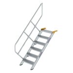 Treppe 45° Stufenbreite 600 mm 6 Stufen Aluminium...