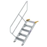 Treppe 45° Stufenbreite 600 mm 5 Stufen Aluminium...