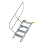 Treppe 45° Stufenbreite 600 mm 4 Stufen Aluminium...