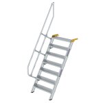 Treppe 60° Stufenbreite 800 mm 7 Stufen Aluminium...