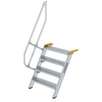 Treppe 60° Stufenbreite 800 mm 4 Stufen Aluminium...