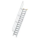 Treppe 60° Stufenbreite 600 mm 14 Stufen Aluminium...