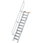 Treppe 60° Stufenbreite 600 mm 11 Stufen Aluminium...