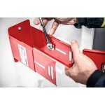 Leiterhalter pulverbeschichtet RAL 3000 mit CL1-Schloss