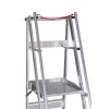 Alu-Podestleiter, fahr- und klappbar Nr. 32777 - 1 x 8 Stufen, Gesamthöhe 3,08 m