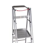 Alu-Podestleiter, fahr- und klappbar Nr. 32777 - 1 x 7 Stufen, Gesamth&ouml;he 2,83 m