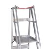Alu-Podestleiter, fahr- und klappbar Nr. 32777 - 1 x 7 Stufen, Gesamthöhe 2,83 m