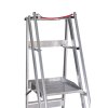 Alu-Podestleiter, fahr- und klappbar Nr. 32777 - 1 x 7 Stufen, Gesamthöhe 2,83 m