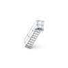 Treppen-Modul Aluminium geriffelt 15 Stufen