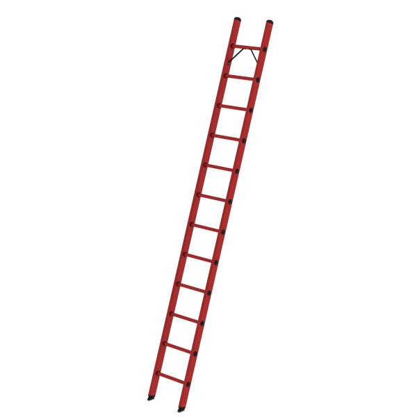 Sprossen-Anlegeleiter GFK ohne Traverse 12 Sprossen (Länge 3,59m)