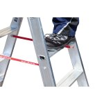 Alu-Stufenstehleiter Nr. 30577 - 2 x 12 Stufen, L&auml;nge 3 m