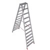 Alu-Stufenstehleiter Nr. 30577 - 2 x 12 Stufen, Länge 3 m