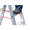 Alu-Stufenstehleiter Nr. 30577 - 2 x 12 Stufen, Länge 3 m