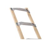 Holz/Alu-Dachdeckerauflegeleiter Nr. 11102 - 1 x 10 Sprossen, L&auml;nge 2,8 m