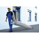 Aluminium-Stehleiter 4-teilig mit roll-bar-Traverse