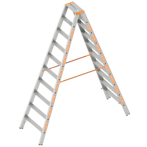 LE-TOPIC-STUFEN-STEHLEITER 2X10 STUFEN