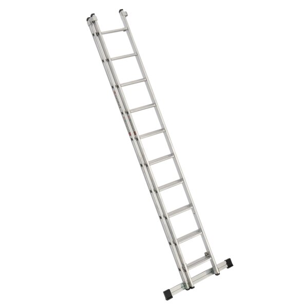 Alu-Schiebeleiter 2-teilig Nr. 302 - 2 x 10 Sprossen, max. Länge 4,95 m