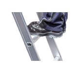 Alu-Mehrzweckleiter 3-teilig Nr. 307 - 3 x 10 Sprossen. L&auml;nge 2,95m bis 7,15 m, max. AH 7,80m
