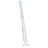 Alu-Mehrzweckleiter 3-teilig Nr. 307 - 3 x 10 Sprossen. Länge 2,95m bis 7,15 m, max. AH 7,80m