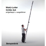WAK&Uuml; 103 - Teleskopleiter 4-teilig, 4x6 Sprossen (1,85m - 6,40m) -  bei Vorkasse 577,15 &euro;