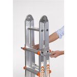 WAK&Uuml; 103 - Teleskopleiter 4-teilig, 4x6 Sprossen (1,85m - 6,40m) -  bei Vorkasse 577,15 &euro;