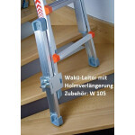 WAK&Uuml; 103 - Teleskopleiter 4-teilig, 4x6 Sprossen (1,85m - 6,40m) -  bei Vorkasse 577,15 &euro;