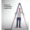 WAKÜ 103 - Teleskopleiter 4-teilig, 4x6 Sprossen (1,85m - 6,40m) -  bei Vorkasse 577,15 €