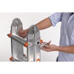 WAK&Uuml; 102 - Teleskopleiter 4-teilig, 4x5 Sprossen (1,57m - 5,30m) - bei Vorkasse  518,95 &euro;
