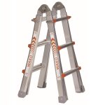 WAK&Uuml; 100 - Teleskopleiter 4-teilig, 4x3 Sprossen (1,01m - 3,08m) - bei Vorkasse 357,93 &euro;
