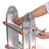 WAKÜ 100 - Teleskopleiter 4-teilig, 4x3 Sprossen (1,01m - 3,08m) - bei Vorkasse 357,93 €