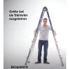 WAKÜ 100 - Teleskopleiter 4-teilig, 4x3 Sprossen (1,01m - 3,08m) - bei Vorkasse 357,93 €