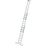 Stufen-Mehrzweckleiter 3-teilig mit nivello&reg;-Traverse 3x8 Stufen