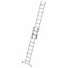 Stufen-Schiebeleiter 2-teilig mit nivello®-Traverse 2x9 Stufen